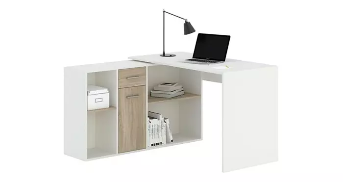 Free Rotating L-Shaped Corner Desk