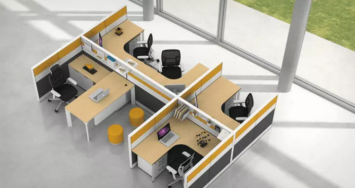 Workstation with Manager Desk (4 Person) | WS-10