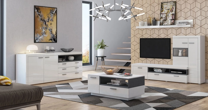 Rectangular Wooden Coffee Table, With Storage