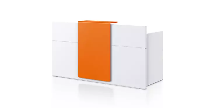 Reecan White Reception Desk | RD-43