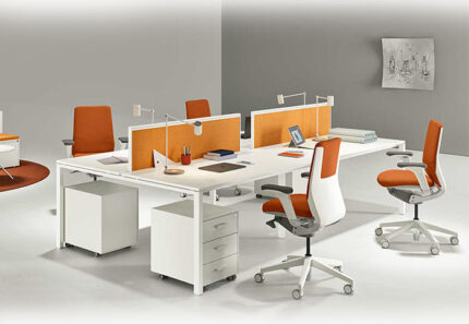 4 Seat Panel Office Workstation | WS-53