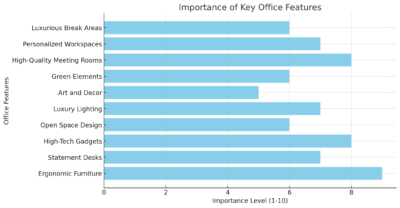 Bar Chart of Importance of Key Office Features