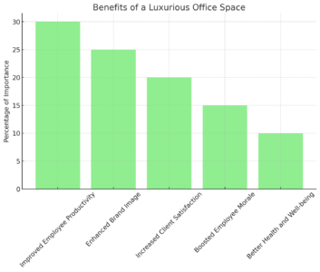 Column Chart of Benefits of a Luxurious Office Space