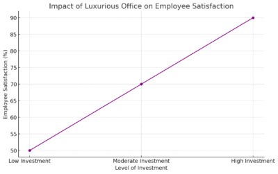 Graph of Impact of Luxurious Office on Employee Satisfaction