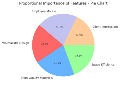 Proportional Importance Of Features - Pie Chart 