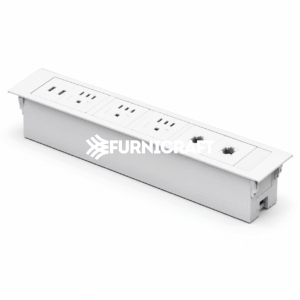 Recessed Desk Power Socket with USB & Data Ports